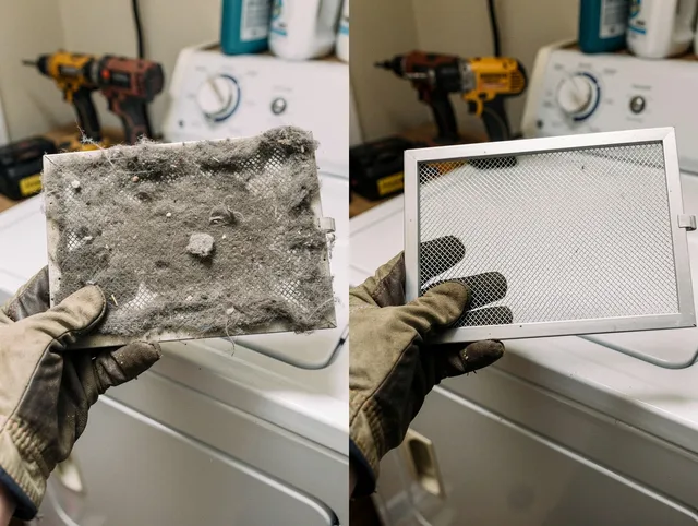 Professional lint trap cleaning by Bridgeport Dryer Vent Cleaning in Bridgeport