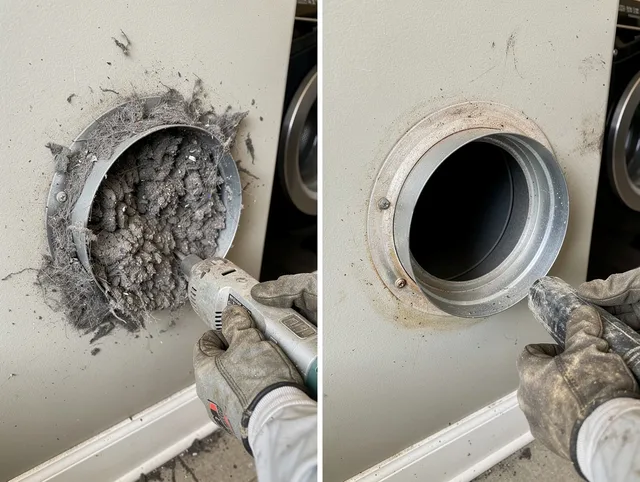 Professional clogged vent cleaning by Bridgeport Dryer Vent Cleaning in Bridgeport