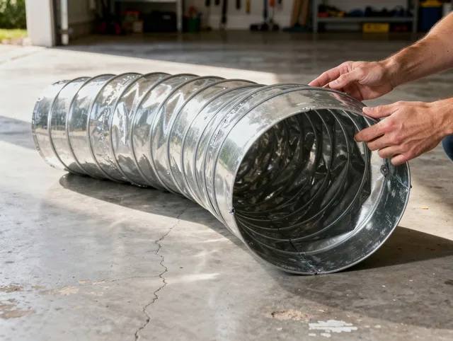Bridgeport Dryer Vent Cleaning specialist using advanced equipment for thorough duct cleaning in Bridgeport
