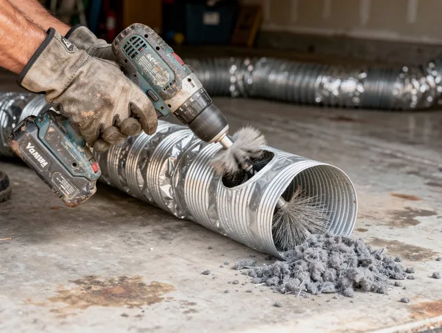 Professional duct cleaning by Bridgeport Dryer Vent Cleaning in Bridgeport