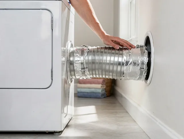 Professional dryer vent hose installation by Bridgeport Dryer Vent Cleaning in Bridgeport
