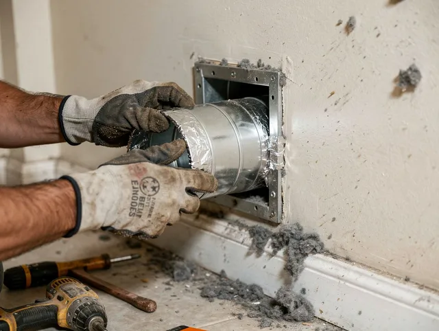 Professional dryer vent repair and installation by Bridgeport Dryer Vent Cleaning in Bridgeport