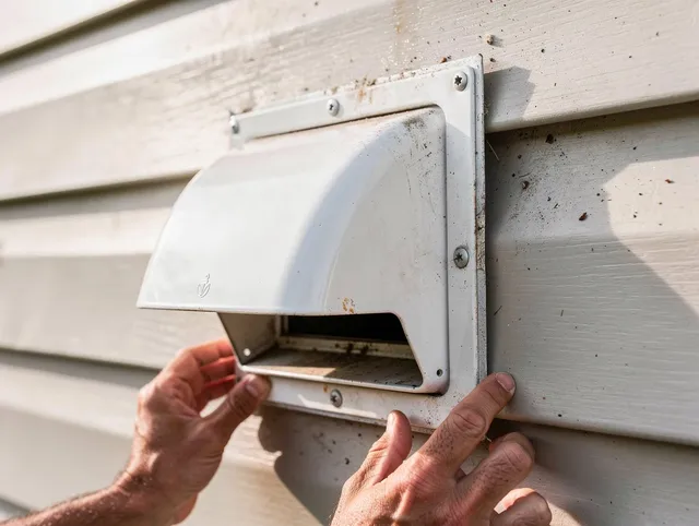 Bridgeport Dryer Vent Cleaning technician delivering thorough residential dryer vent cleaning service in Bridgeport